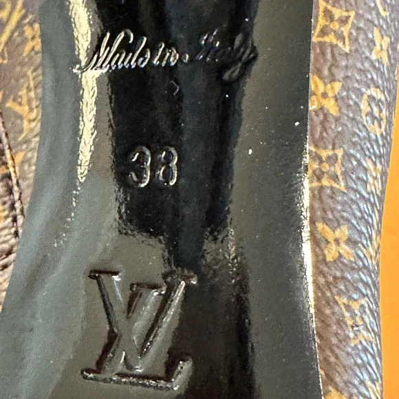 LOUIS VUITTON WOMEN'S Silhouette Ankle Boots Micro Monogram EUC FULL INCLUSION - Picture 8 of 12